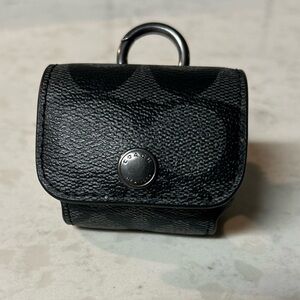 Coach Airpods Pros Case - Signature Black & Grey Canvas